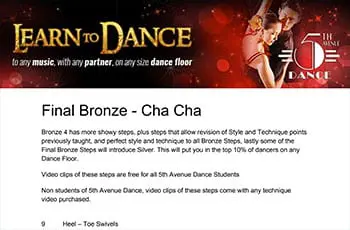 5th Avenue Dance Final Bronze Chacha 1