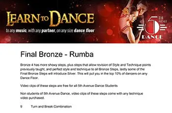 5th Avenue Dance Final Bronze Rumba 1