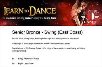 5th Avenue Dance Senior Bronze Swing 1